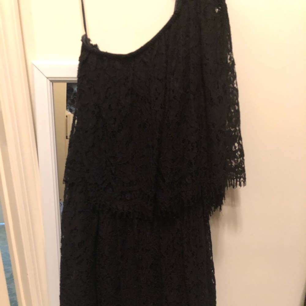 Black lace dress